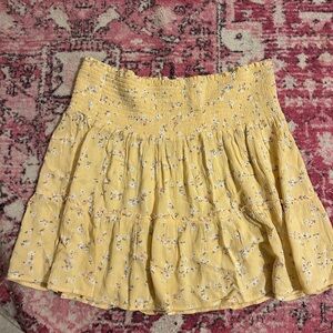 yellow flower skirt